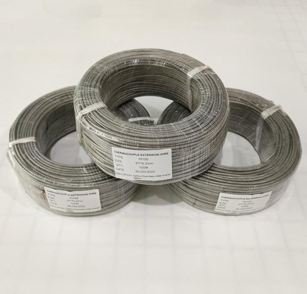 Type N Thermocouple Extension Cable, 20 AWG, Low-Noise Shielded Design