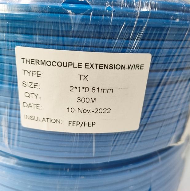 Type S Compensating Cable, Copper-Nickel Alloy, IEC 60584-2 Class 1 Accuracy